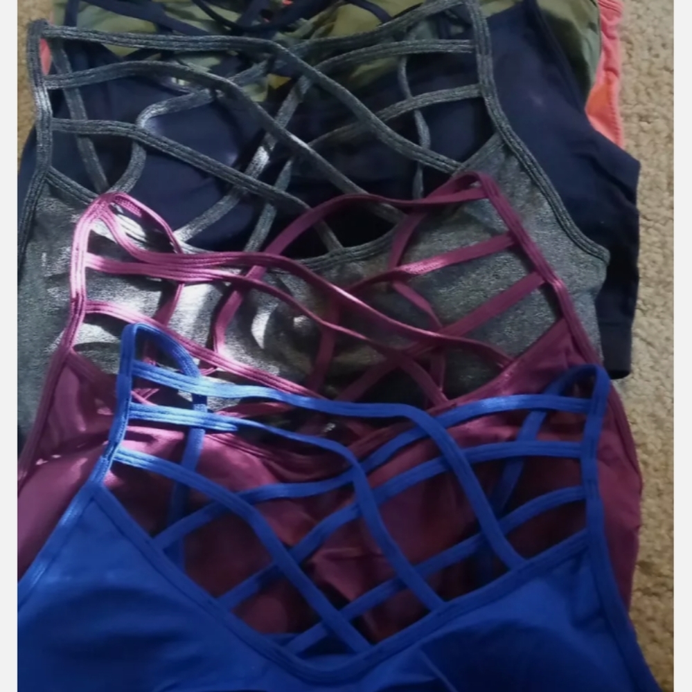 6 Cute strappy Zenana Outfitters bralettes